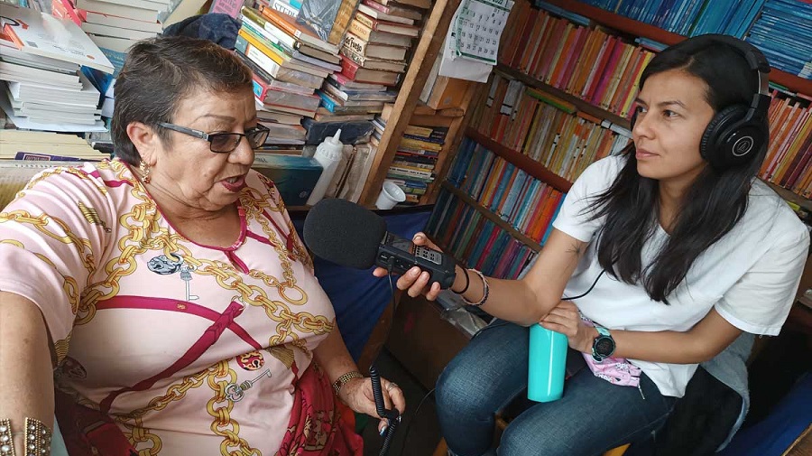 La historia de Miryan Sánchez, una librera popular en Bogotá