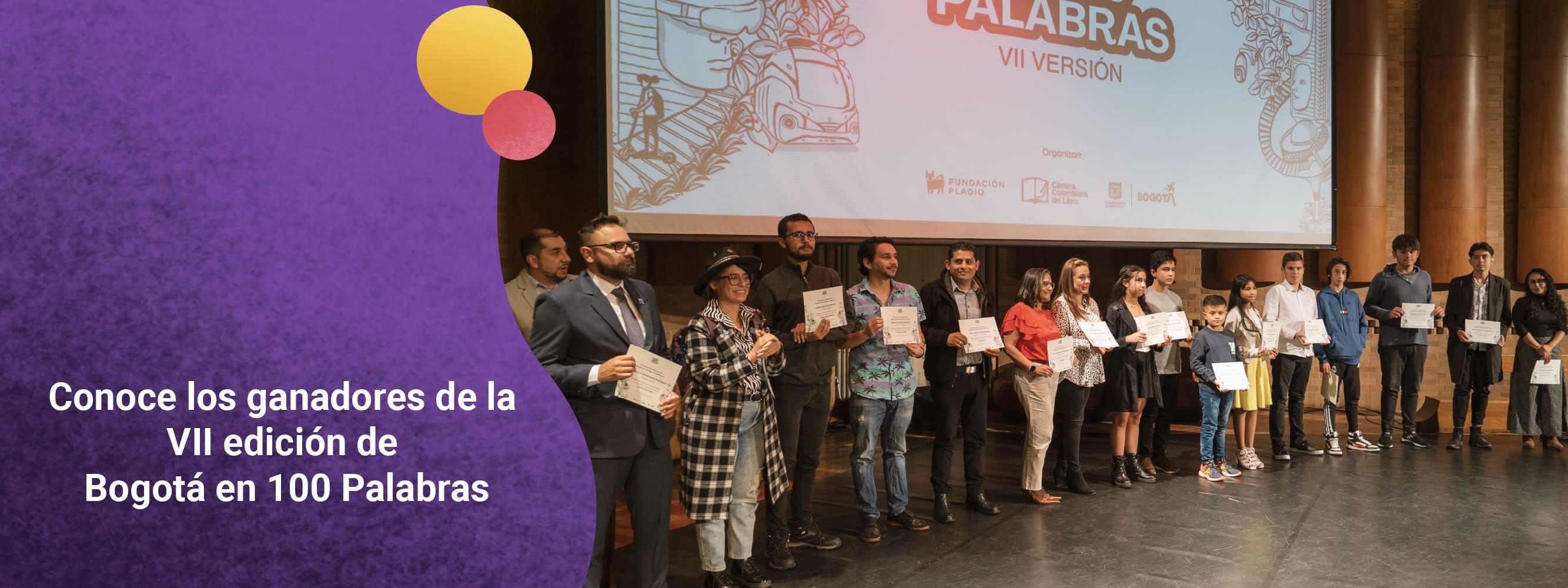 Bogotá en 100 Palabras premia a los ganadores de la séptima edición