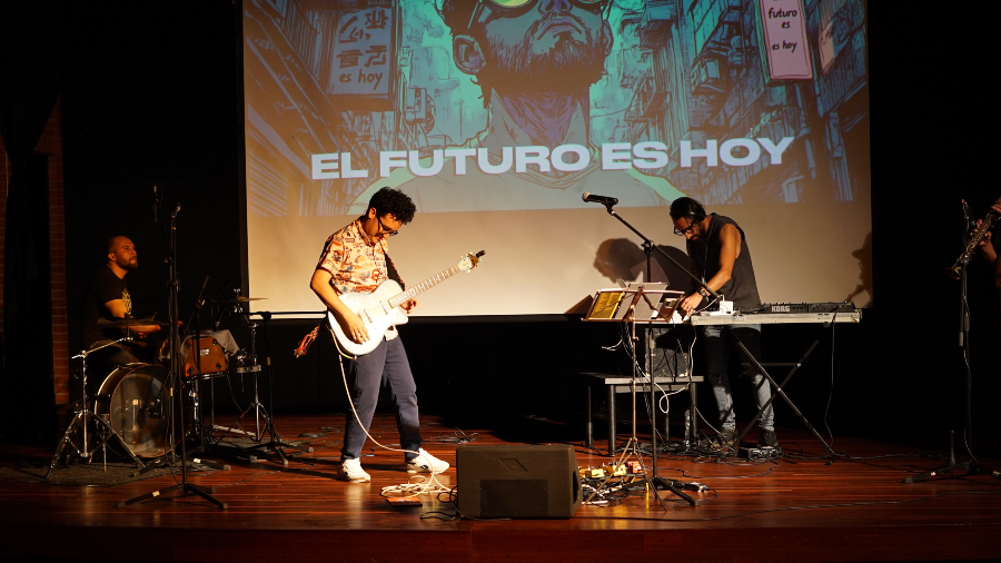 Músicos en la Bienal de Cultura Escrita / Foto: BibloRed