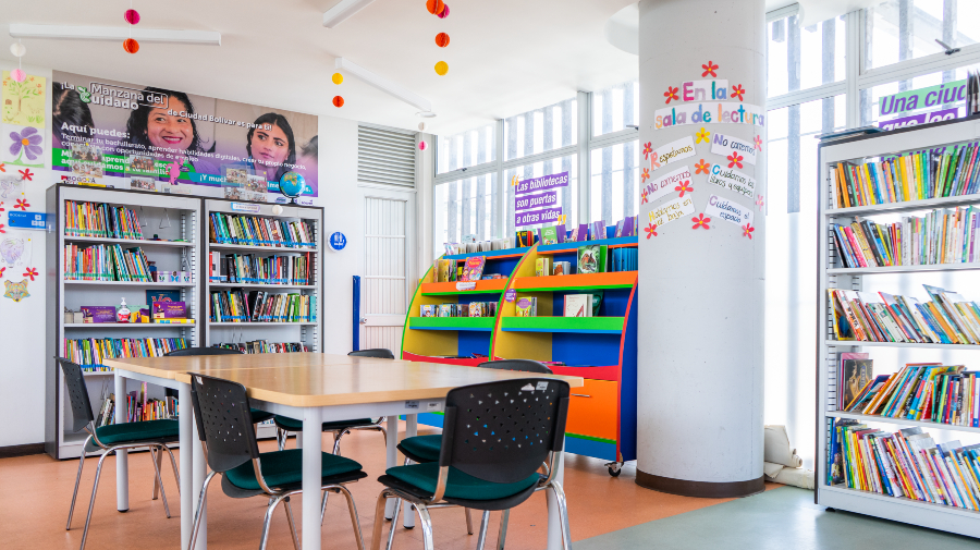 Sala de Lectura Manzana del Cuidado del Centro de Bogotá / Foto: BibloRed