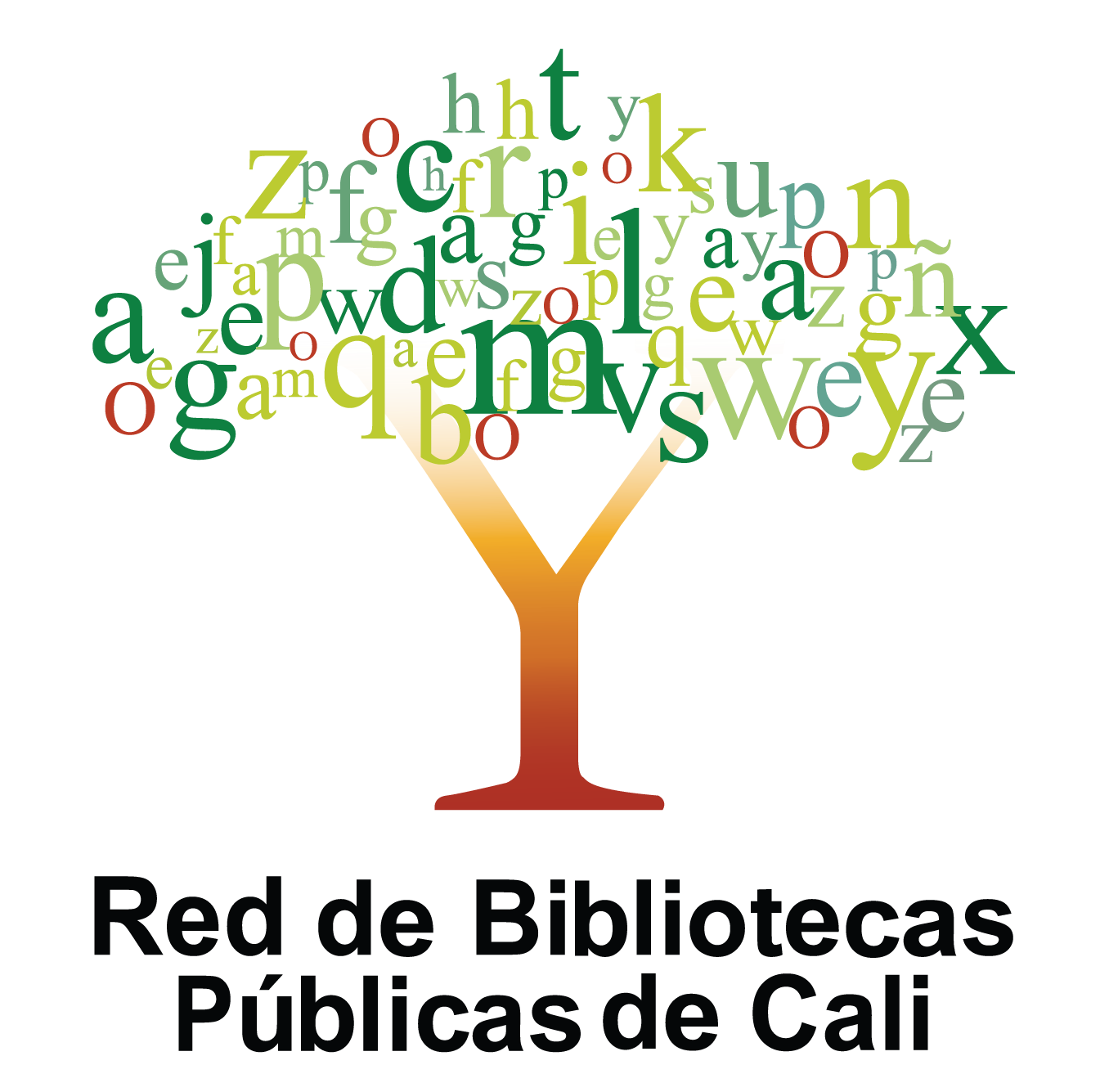  logo red de bibliotecas cali