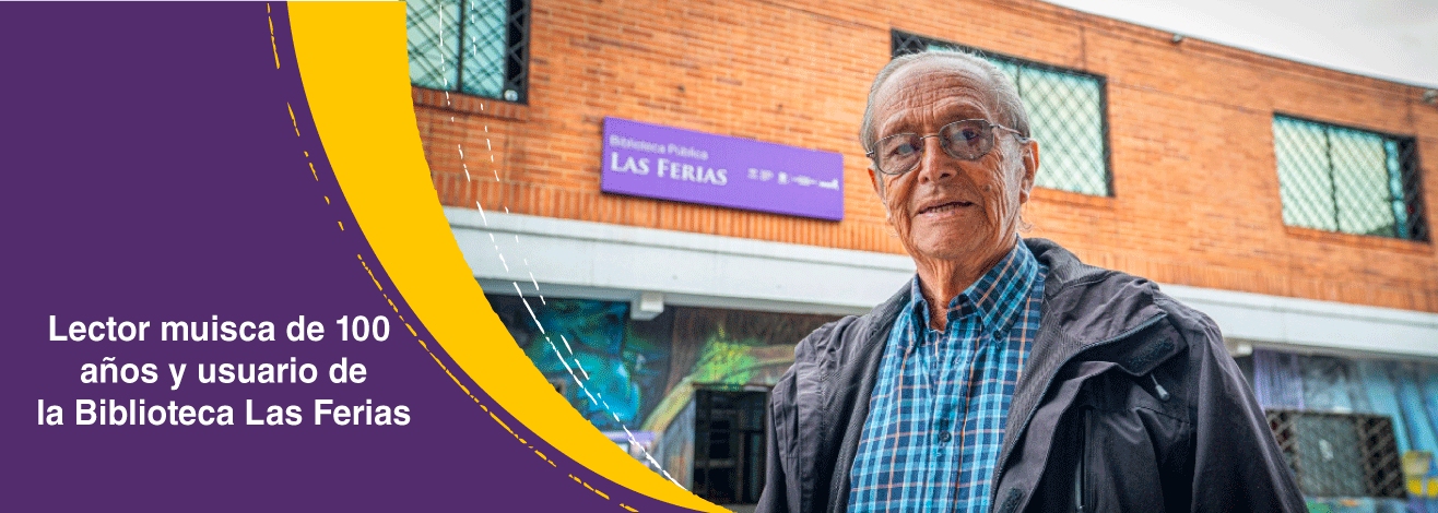 Carlos Bojacá: lector muisca de 100 años y usuario de la Biblioteca Pública Las Ferias