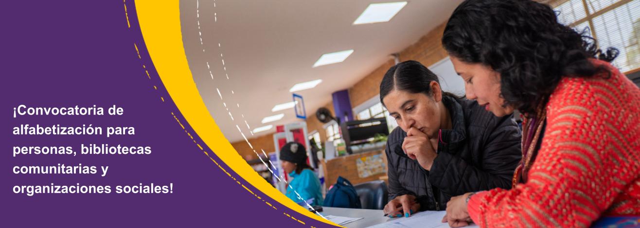 Bibliotecas que Alfabetizan: una convocatoria para personas, bibliotecas comunitarias y organizaciones sociales