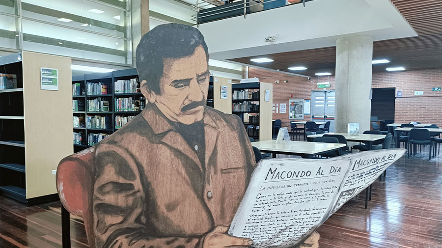 Gabriel García Márquez, homenaje en la Biblioteca Pública El Tunal / Foto: BibloRed