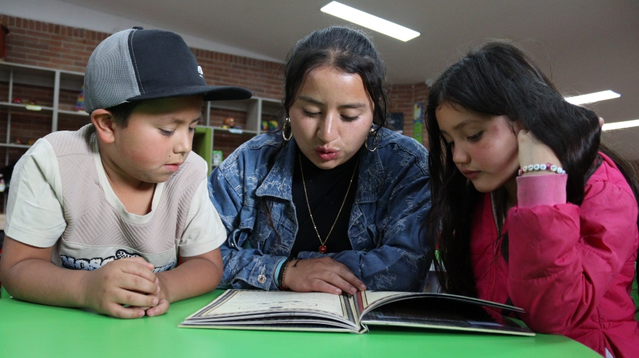 Usuarios de la Biblioteca Pública Arborizadora Alta / Foto: Juan Camilo Useche Moreno - BibloRed