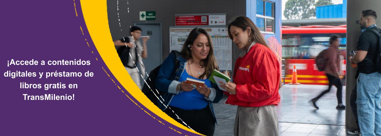 Todo lo que debes saber para acceder a contenidos digitales y pedir libros prestados gratis en TransMilenio