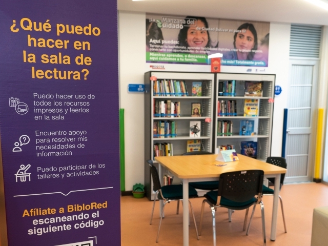 Sala de Lectura Manzana del Cuidado del Centro de Bogotá